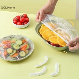 GCDHome 350 / 500 Chiếc Túi Đựng Thực Phẩm Dùng Một Lần Trái Cây Thực Phẩm Bao Da Nhựa Co Giãn Tắm Bảo Quản Nhà Bếp Tổ Chức Phim HOT