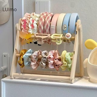 LUImo Giá Để Đồ Bằng Gỗ Đế Trưng Bày 2 Lớp Sử Dụng Nhà Phụ Kiện Tóc Trang Sức Mũ Trưng Bày Giá Để Đồ Trang Sức SBS