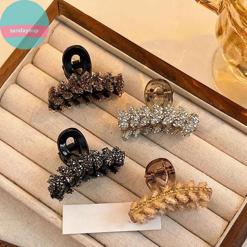 Sund 2 Chiếc Lúa Mì Viền Pha Lê Ánh Sáng Sang Trọng Tính Khí Kim Cương Giả Kẹp Dành Cho Nữ Bé Gái Ngọt Ngào Phụ Kiện Tóc Quà Tặng VN