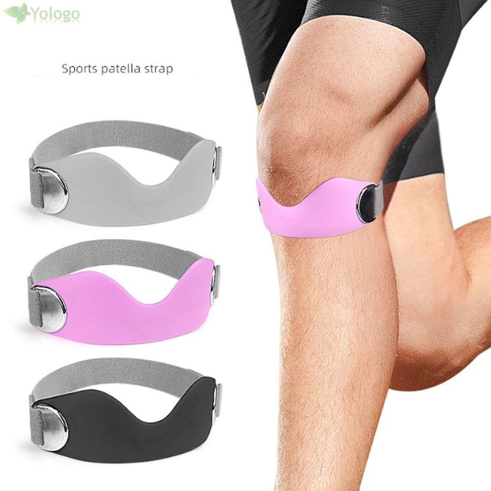 Dây đeo đầu gối YOLOGO Patella Tendon, Dây đeo đầu gối hỗ trợ đầu gối bằng silicon, Dễ sử dụng Bảo vệ cố định Chăm sóc đầu gối Dây hỗ trợ thể thao đầu gối linh hoạt Phòng tập thể dục