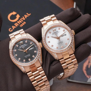 [Đủ các bản] Đồng Hồ Cơ Nam Carnival 8907G Chính Hãng