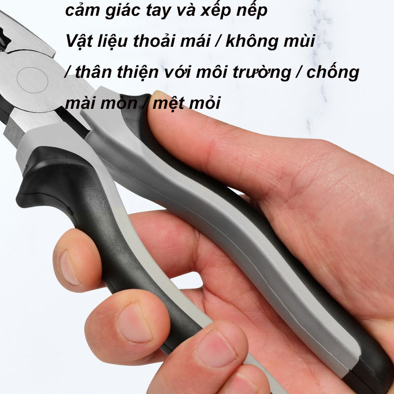 Kìm mũi kim，Kìm vát，Kìm dây,Kìm nhọn, kìm đa năng cao cấp,Thoải mái khi chạm vào và cạnh sắc nét