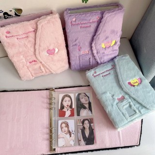 Sổ Đựng Card Binder Lông A5 Trái Tim Y2K Album Ảnh Idol Xinh Timo VPBL40