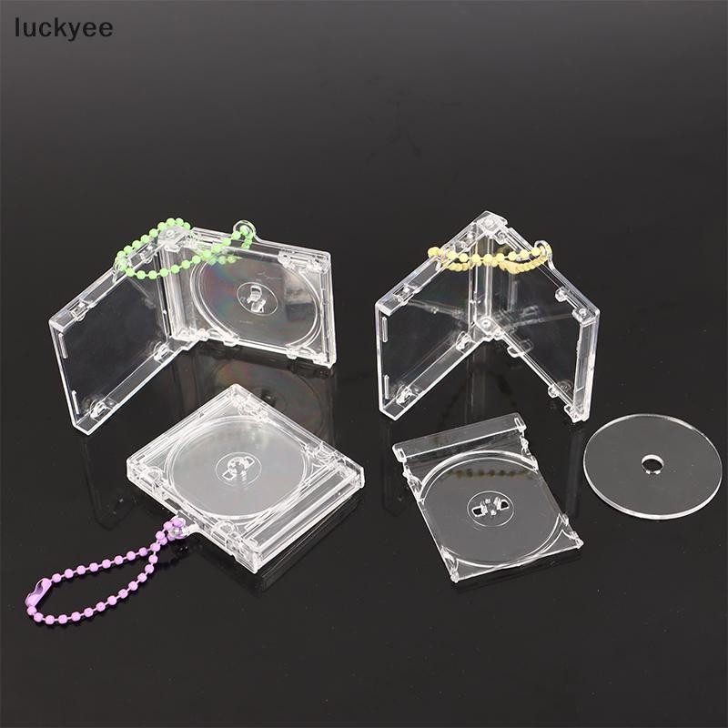 Luckyew Trống Album CD Case Móc Khóa CD Player Móc Khóa Ngoại Vi Kỷ Niệm Album Chìa Khóa Cho DIY Ba Lô Mặt Dây Chuyền TQ