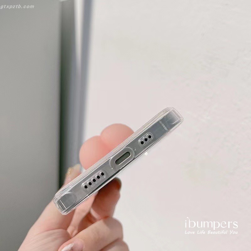 ibumpers Ốp Điện Thoại iPhone Phim Hoạt Hình Dễ Thương Lợn 3D Mông Ốp Lưng Trong Suốt TPU Mềm Chống Sốc Cho IPhone 16 15 14 12 13 11 Pro Max IP 7 8 Plus X XS XR