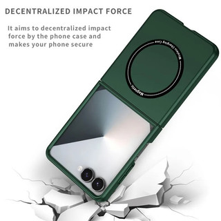 Ốp lưng cảm giác da siêu mỏng từ tính cho Samsung Galaxy Z Flip 7 6 5 4 3 Vỏ sạc không dây