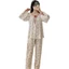 Bộ Đồ Ngủ Nữ Cotton Lụa Mỏng, Phong Cách Hàn Quốc, Phù Hợp Xuân Thu