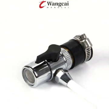 WANCGAI Van Một Cắt Máy Lọc Nước Ống Lọc Nước Phụ Kiện Vòi Hợp Kim Phụ Kiện Adapter