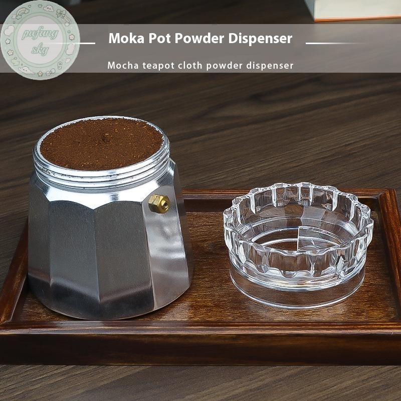 PUSKY 1 Cái Nhà Barista Phụ Kiện Cà Phê Tam Giác Cho Moka Nồi Xoay Định Lượng Vòng Cà Phê Nhà Phân Phối Leveler VN
