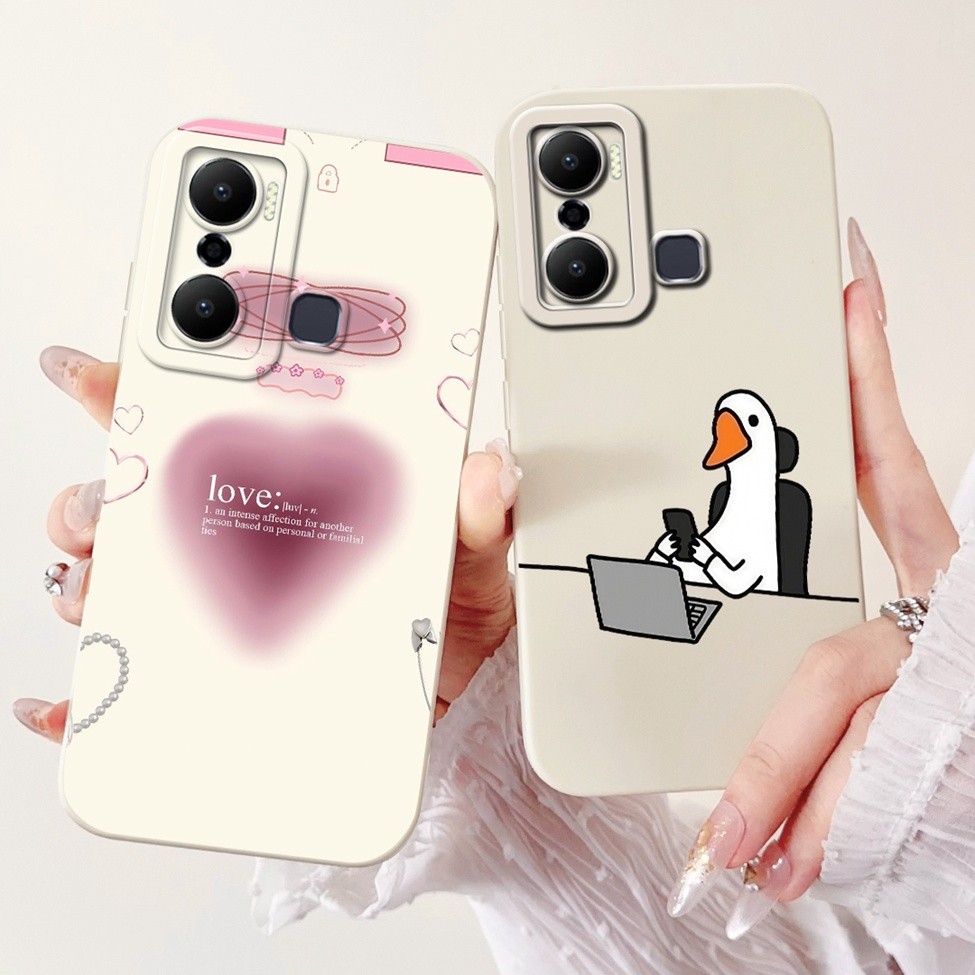 Infinix X6825 Ốp lưng Infinix Hot 20 Play Cover Hoa thời trang sang trọng Kawaii Girl Ốp điện thoại chống sốc hình mèo dễ thương