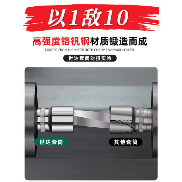 Shida Ổ Cắm Đầu Lục Giác Ổ Cắm Ngắn 8 Xiaofei 17 Zhongfei 14 Dafei 10 Vít Ổ Cắm Bộ Chính Thức Flagship