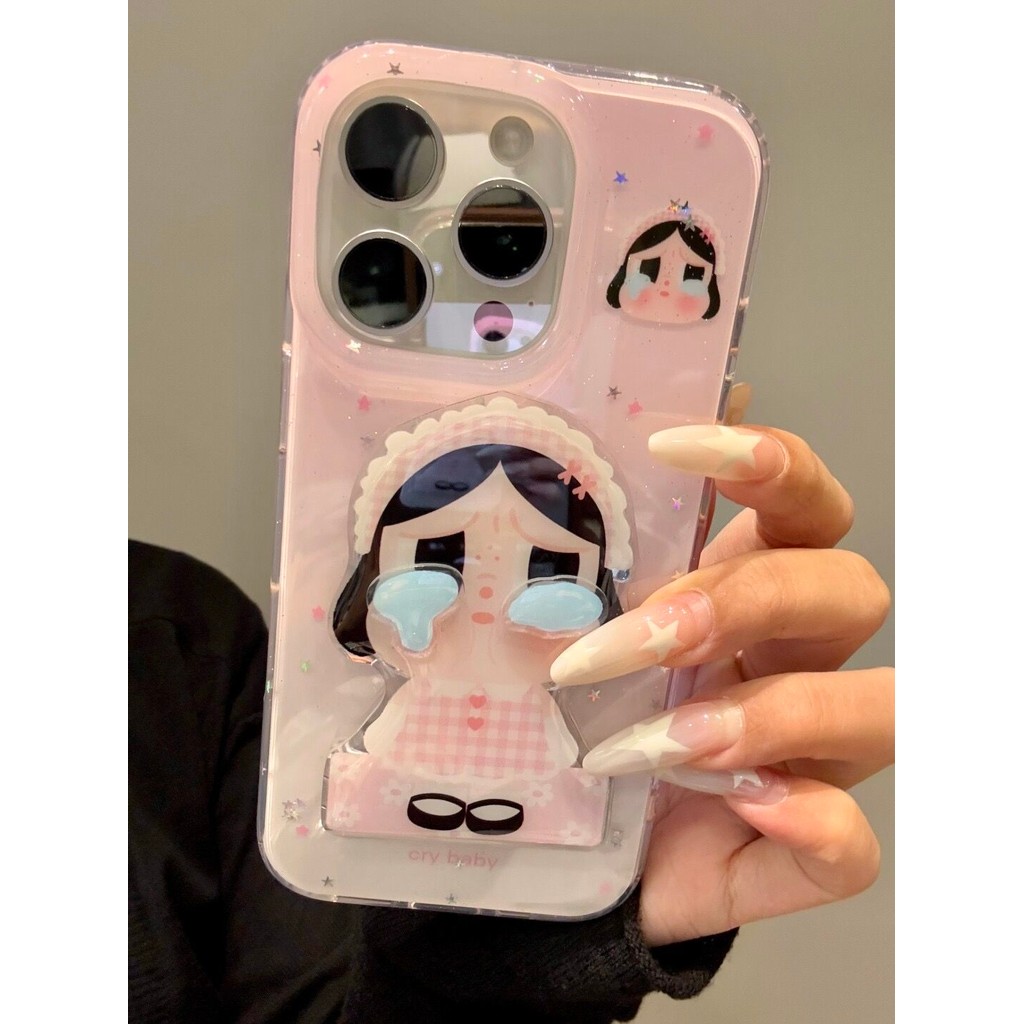 【✨Spot】[Ốp điện thoại trẻ em khóc màu hồng]ốp lưng iphone 16pro /Apple 15promax /14plus, chống sốc