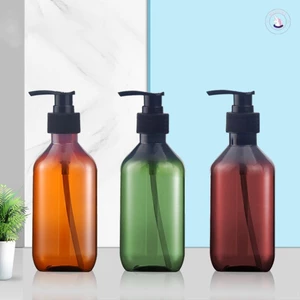 2 Chai Bơm Rỗng 300ml - Hộp Đựng Tinh Dầu Có Thể Tái Sử Dụng Cho Xà Phòng Cơ Thể