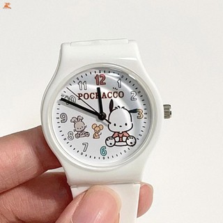 Đồng hồ đeo tay chó Pacha dễ thương Pochacco có dây đeo có thể điều chỉnh mềm cho học sinh Trẻ em Trẻ em