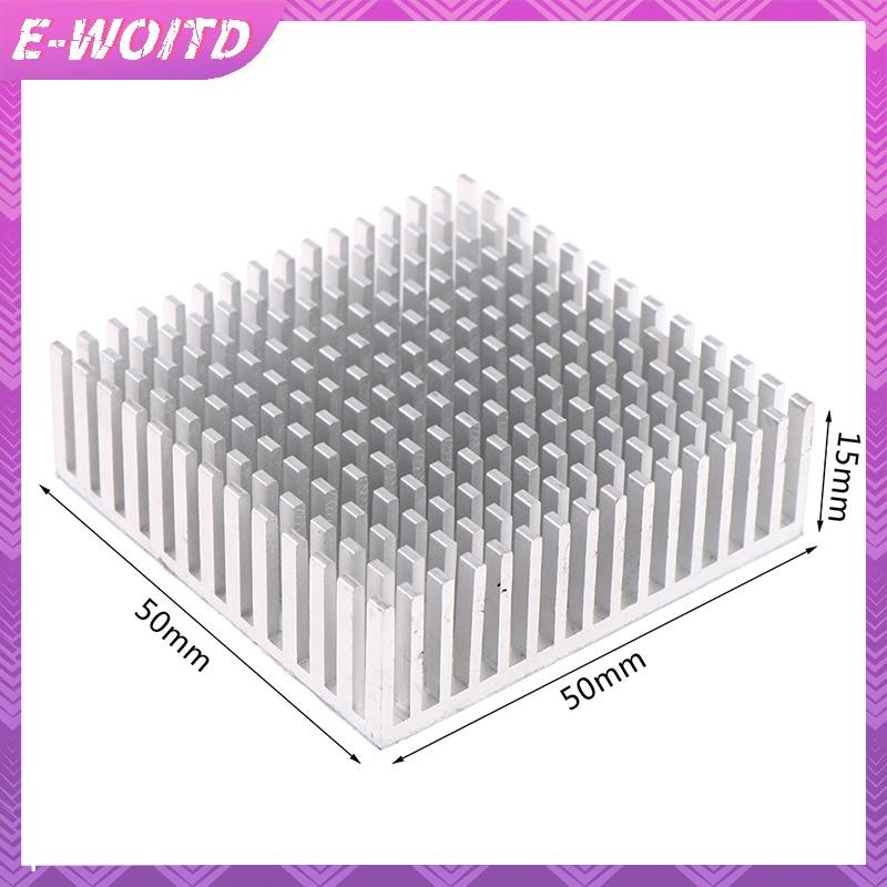 E-WOITD 50 * 50 * 15MM Bảng Tản Nhiệt Nhôm Tản Nhiệt CPU Power IC Chip Tản Nhiệt HNVN