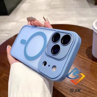 Ốp điện thoại từ tính Matt Acrylic cao cấp có nắp ống kính máy ảnh cho iPhone 17 Pro Max 17Air 16 15 14 13 12 11 Pro Max 14 / 15 / 16 Plus Bền bỉ và sành điệu