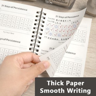 Lịch trình MEGOCE Notepad, Sổ tay kiểm tra kỷ luật tự giác cụ thể dành cho học sinh, Học sinh lập kế hoạch 31 ngày A6 chất lượng cao