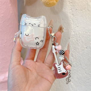 Đàn Guitar Mèo Cho AirPods 1 / 2 3 Pro Pro2 Pro3 Airpod4 Bộ Tai Nghe Bluetooth Không Dây Vỏ Bảo Vệ AirPods Pro i3 i4 pro3 Vỏ Bảo Vệ Tai Nghe