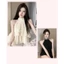 Áo cổ yếm hở vai cho nữ phối voan 3 tầng phong cách tiểu thư sang chảnh XIMIMI SP277