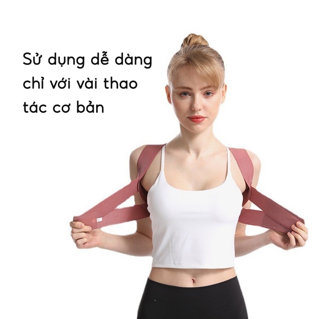 Đai bảo vệ vòng 1 chống gù lưng giúp định hình và nâng đỡ ngực khi tập Gym Yoga