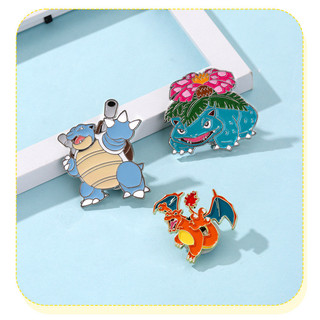 4 Cái / bộ Hoạt Hình Pokemon Huy Hiệu Pokemon Charizard Và Mũi Tên Nước Rùa Trâm Cài Dễ Thương Giáng Sinh