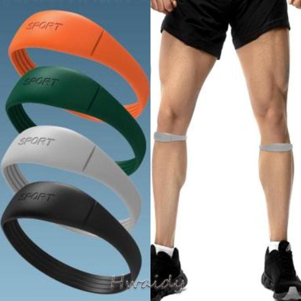 Dây đeo đầu gối silicon HWAIDY, hỗ trợ dây chằng bánh chè, bảo vệ cố định, co giãn, linh hoạt, phù hợp chạy bộ, thể thao, chạy đường dài