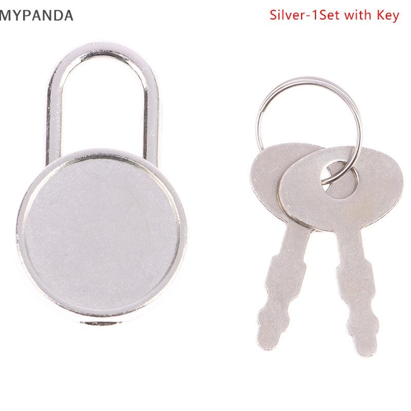 MYPANDA 1 Bộ Khóa Màu Tròn Khóa Phần Cứng Có Khóa Chìa Khóa Cho Du Lịch Hành Lý Hộp Trang Sức Nhật Ký Đám Cưới Vali Sách.