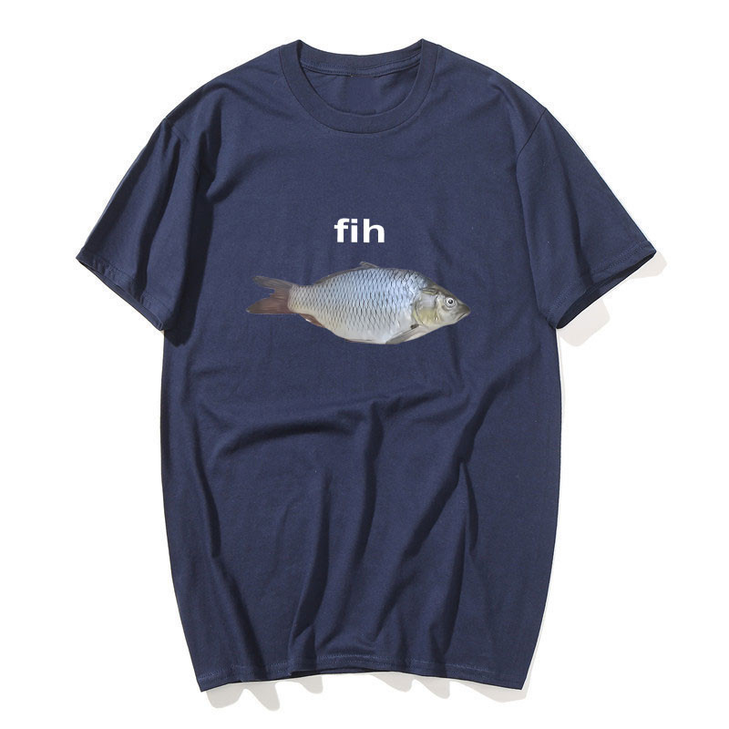 Fih Cá Nhí Nhảnh - Áo Thun Cotton Nam Nữ, Size Lớn, Thời Trang Hàng Ngày