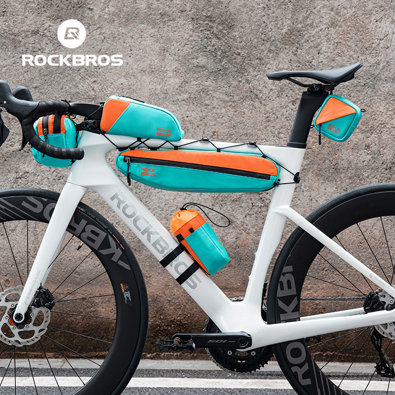 Rockbros Xe Đạp Top Ống Túi Nhiều Màu Sắc Khung Xe Đạp Túi Di Động An Toàn Bên Túi MTB Xe Đạp Đường Bộ Túi Trước Thiết Bị Đi Xe Đạp