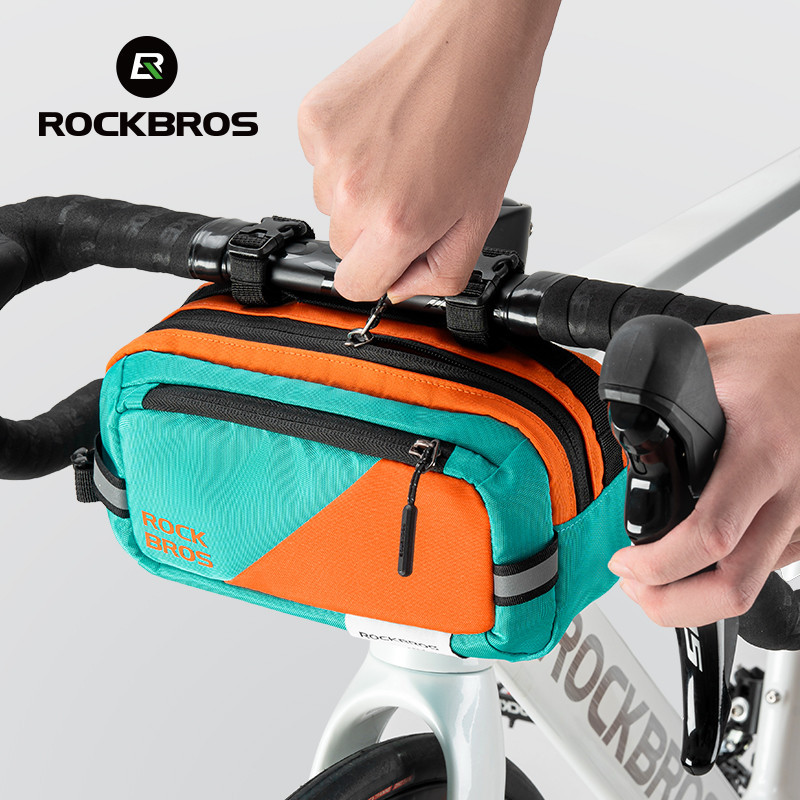 Rockbros Túi Tay Lái Xe Đạp Tranh Nhiều Màu Sắc Phản Quang Mặt Trước Túi Di Động Túi Đeo Vai Dung Tích 2.5L Thiết Bị Đi Xe Đạp