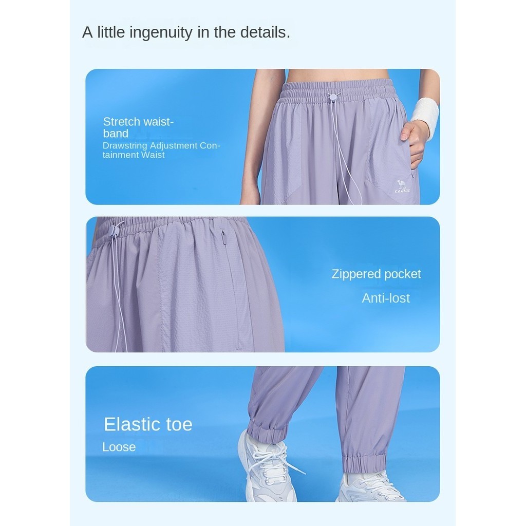 Ảnh Quần Thể Thao CAMEL CROWN Nam Nữ Nhanh Khô Thoáng Khí Chạy Bộ Quần Legging Quần 3