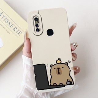 Dành Cho Vivo V15 1819 Ốp Lưng Hoa Phổ Biến Mềm Silicon Lỏng Ốp lưng Vivo S1 V 15 VivoV15 Vỏ Bảo Vệ Camera