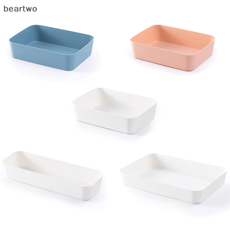 < Beartwo > Hộp lưu trữ kết hợp để bàn Khay đựng mỹ phẩm Trang điểm Quần áo Bộ đồ ăn Giá đỡ ngăn kéo lưu trữ bằng nhựa Sắp xếp Đẹp