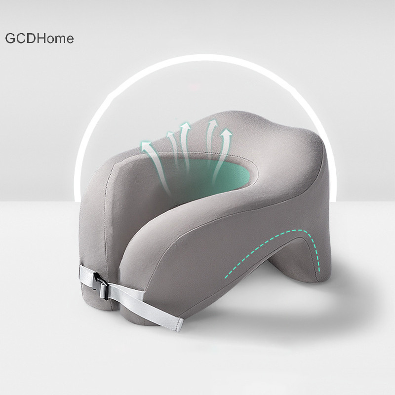 Gcdhome Cổ Xốp Du Lịch Hình Chữ U Nguyên Chất Cho Máy Bay Văn Phòng Phòng Ngủ Cổ Tử Cung Chuyến Bay Ngủ Cổ Hỗ Trợ HOT