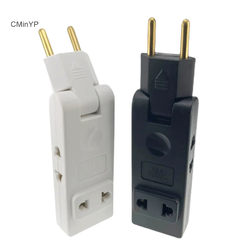 Cminyp 4 Trong 1 Ổ Cắm Tường Nối Dài Ổ Cắm Điện EU 180 Độ Cắm Adapter Du Lịch Aadapter Di Động Bộ Chuyển Đổi Điện Vinh Quang