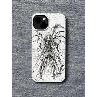Ốp Điện Thoại Thích Hợp Cho iPhone Cyberpunk Angel iPhone11 Cạnh Thẳng xr Thích Hợp Cho 14 Vỏ Điện Thoại 15pro13 Chống Sốc 12 Vỏ Bảo Vệ 78p ONSI