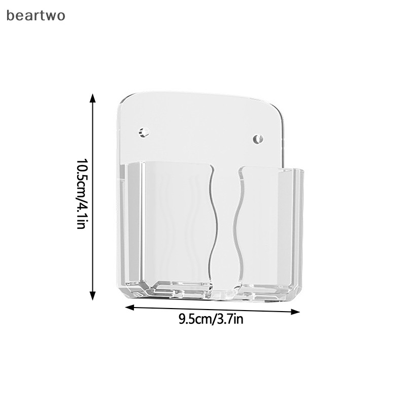 < Beartwo > Giá đỡ điều khiển từ xa đa năng Sạc điện thoại Điều hòa không khí Bộ điều khiển từ xa Kệ treo tường Giá đỡ đẹp