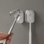 Giá Đỡ Bàn Chải Đánh Răng Nắp Tự Động Dán Tường, Hộp Đựng Bàn Chải Đánh Răng Chống Nước Chống Bụi