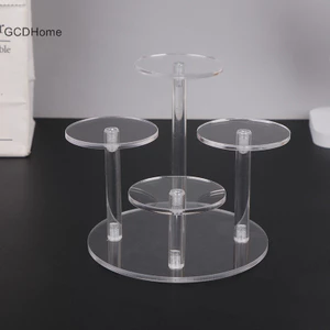 Gcdhome 4 Lớp Trong Suốt Có Thể Tháo Rời Acrylic Hiển Thị Đứng Vuông Giá Đỡ Nhà Để Xe Bộ Màn Hình Đứng Trang Sức Giá Đỡ Kệ HOT