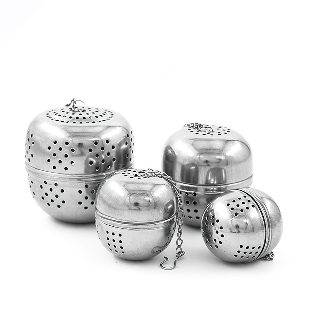 Bóng lọc inox, có dây treo, không gỉ, nhiều kích thước, lọc trà inox FE123