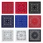 Floral Bandana Head Scarf Hip Hop Halloween Turbans Head Scarf for Rapper