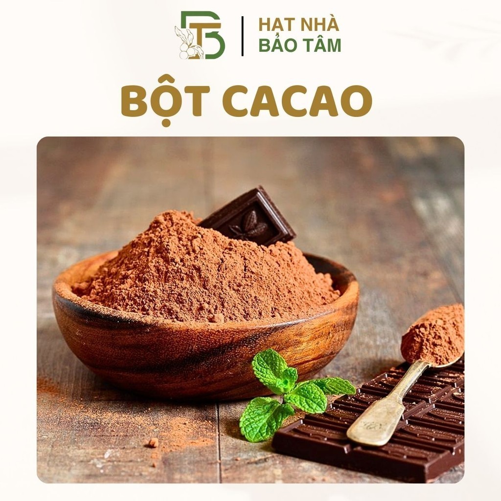 Bột Cacao Nguyên Chất Đậm Vị - Xưởng Hạt Dinh Dưỡng Bảo Tâm