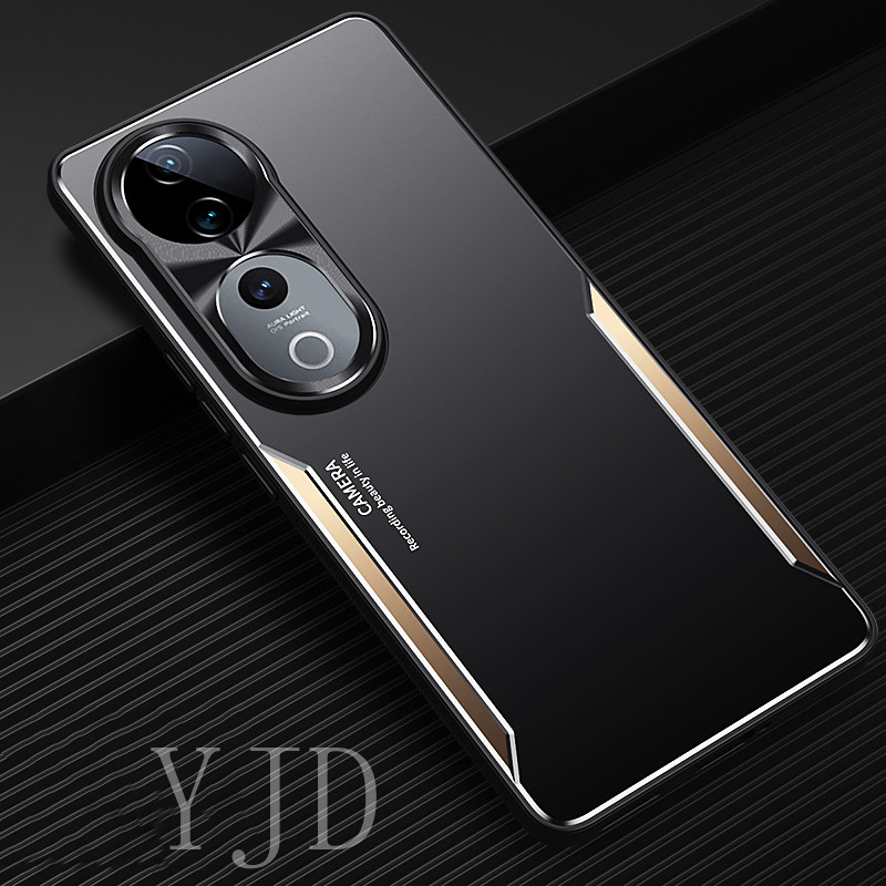 Ốp Lưng Cho Vivo V40 Pro Hợp Kim Nhôm Kim Loại Bao Gồm Tất Cả Vỏ Điện Thoại Chống Sốc