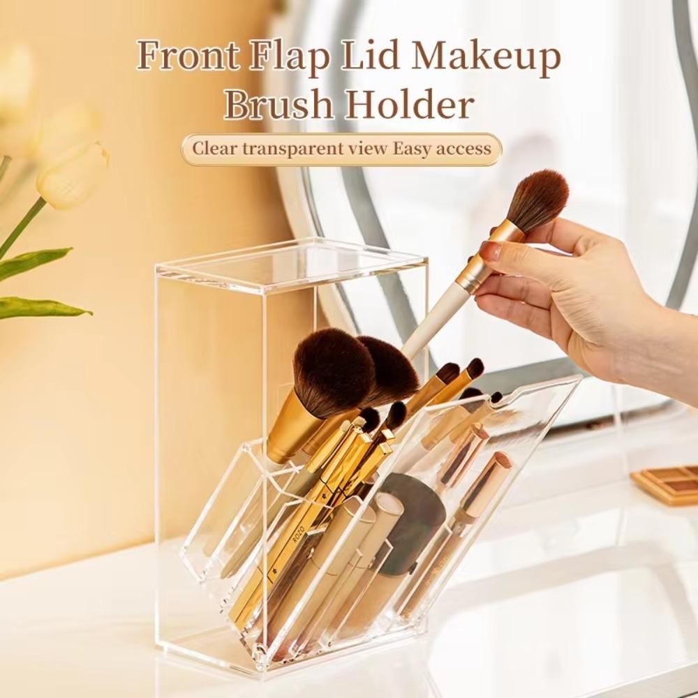 Hộp đựng cọ mỹ phẩm Odaka, Hộp đựng cọ trang điểm chống bụi dung tích lớn Chất lượng dày có nắp giữ son môi tại nhà