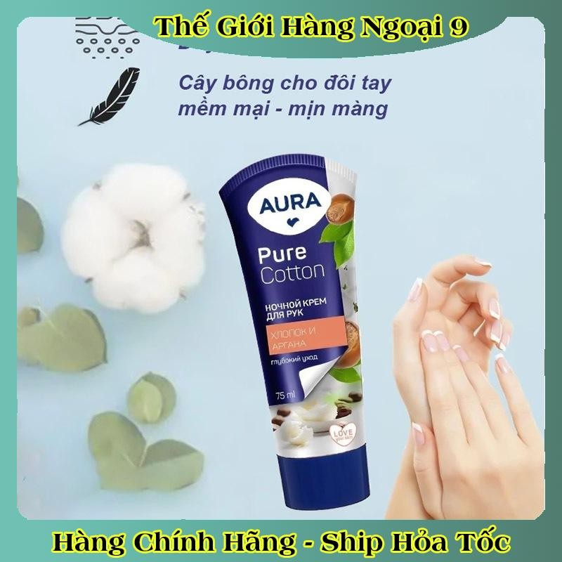 [DATE MỚI] Kem dưỡng tay Aura 75ml dưỡng ẩm và chống lão hóa của Nga