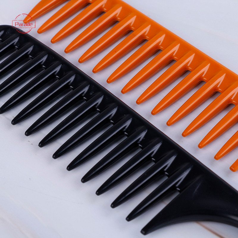 Diễu Hành 1 Đầu Đuôi Lược Salon Bàn Chải Tóc Dụng Cụ Làm Tóc Diy Tóc Rộng Răng Lược VN