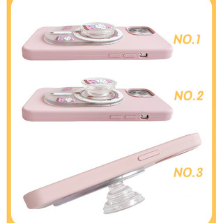 Hoạt Hình Dễ Thương Nhỏ Giọt Từ Tính Giá Đỡ Điện Thoại Cho IPhone 16 15 14 13 12 Pro Max 14 Plus Có Thể Gập Lại Pop Ring Grip Co Giãn Để Bàn Chân Đế p5