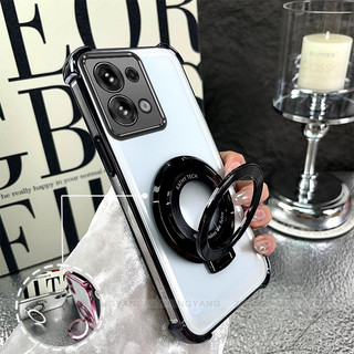 Ốp Lưng Cho infinix note 30 4G Mạ Điện Bốn Góc Chống Rơi Thiết Kế Vỏ Điện Thoại Silicon TPU Mềm Vỏ Giá Đỡ Miễn Phí