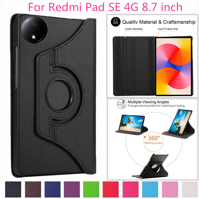 Dành Cho Xiaomi Redmi Pad SE 8.7 Inch 2024 Vỏ Máy Tính Bảng Xoay