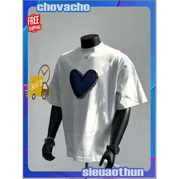 Áo thun Stee Cổ tròn BLUE  & PURPLE HEART Localbrand ICVCVNI Unisex